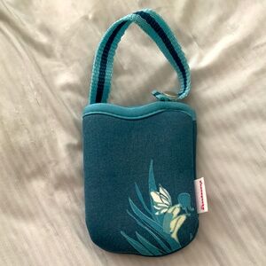 VINTAGE Phone Pocke teal cellphone holder